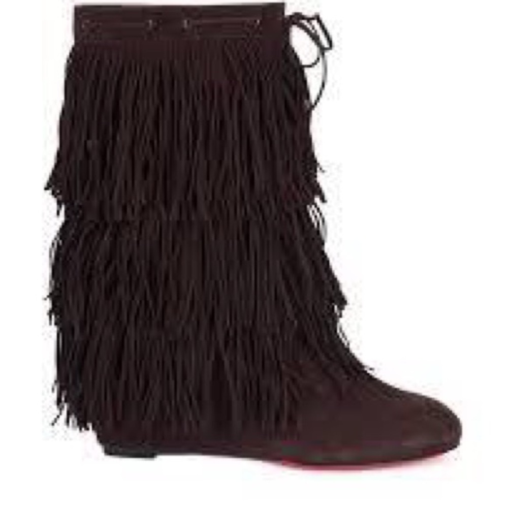 Christian Louboutin Black Heeled Boots